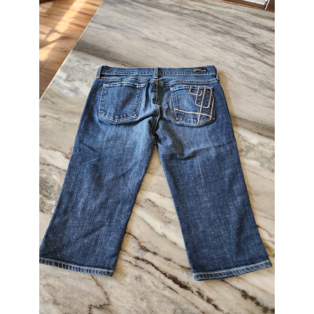 Y2K Citizens of Humanity Bardot Capri Pop Art Stretch Jeans Low‎ Rise Women 29